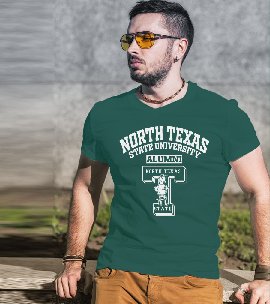North Texas State University Alumni NTSU State T-Shirt
