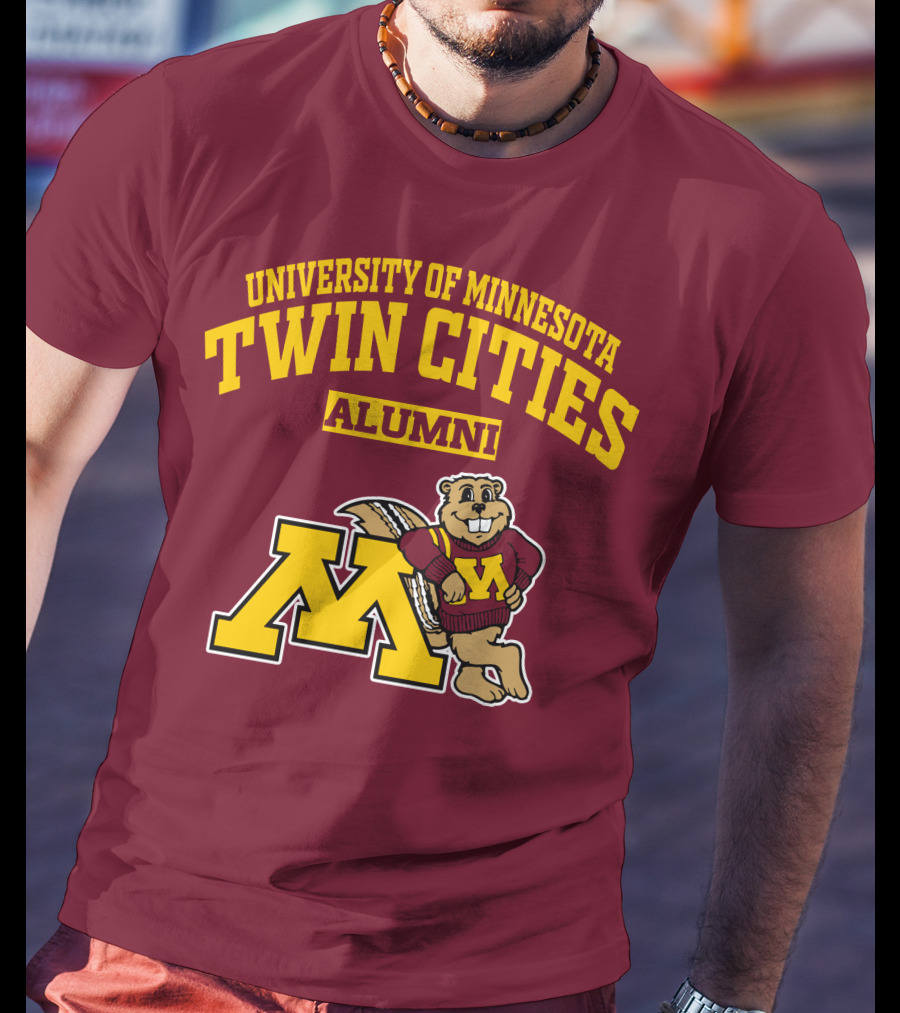 University Of Minnesota Twin Cities Alumni Goldy Gopher M T-Shirt