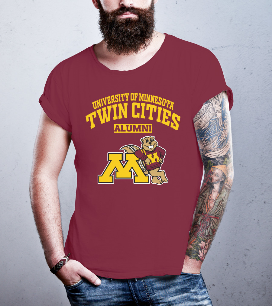 University Of Minnesota Twin Cities Alumni Goldy Gopher M T-Shirt