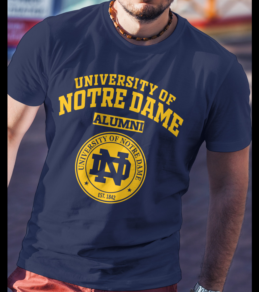 University Of Notre Dame Alumni Logo EST. 1842 T-Shirt