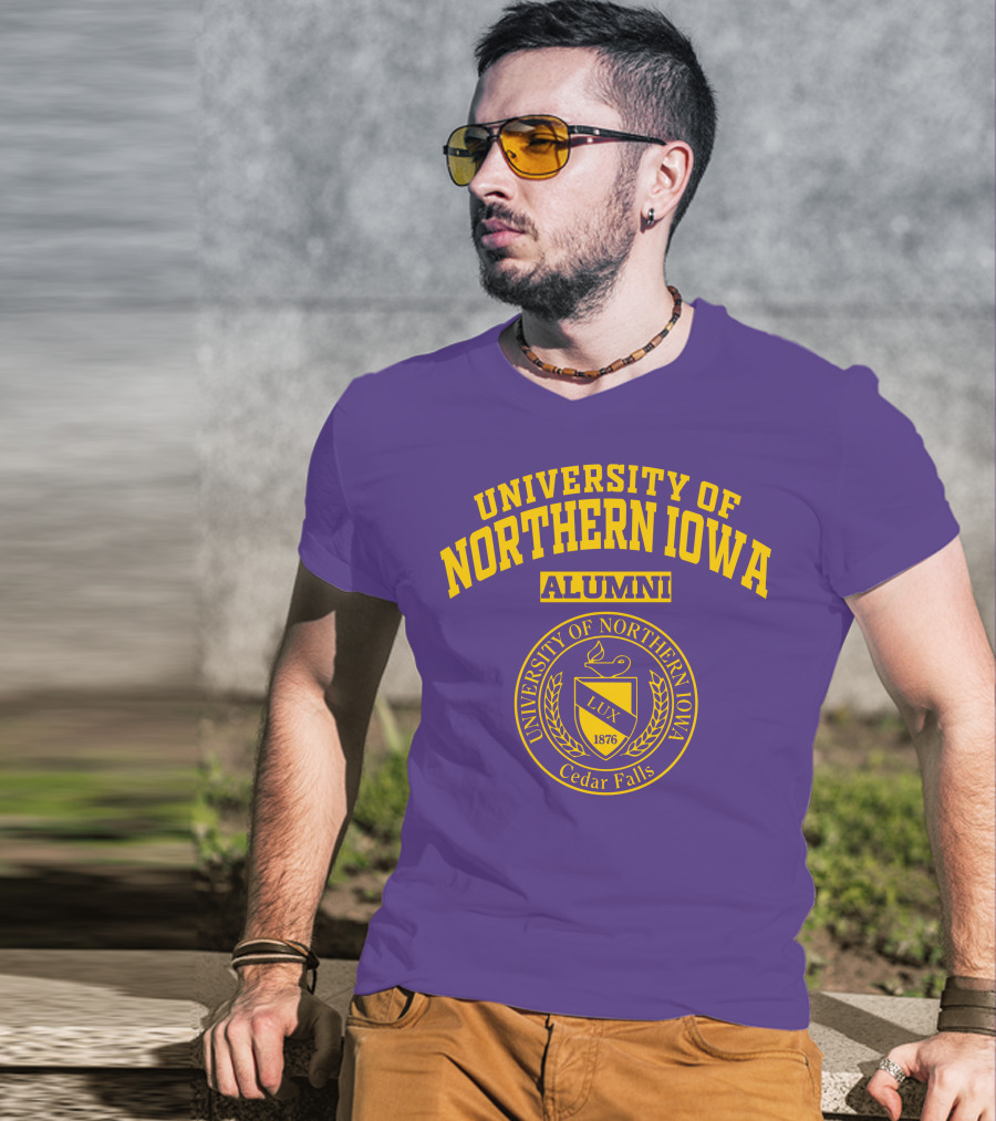 University Of Northern Iowa Alumni Cedar Falls 1876 Lux T-Shirt