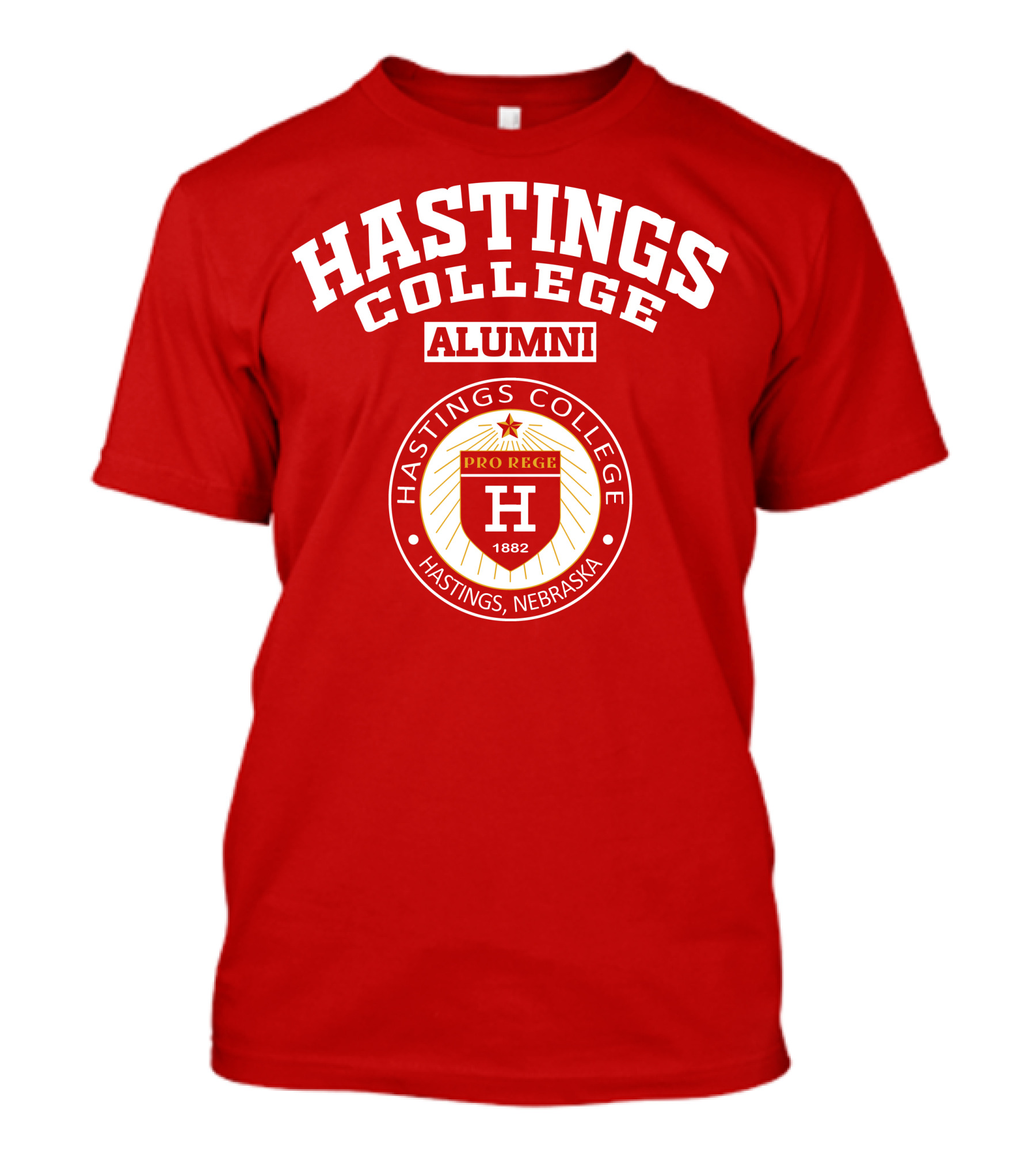Hastings College Alumni Pro Rege 1882 Hastings Nebraska T-Shirt
