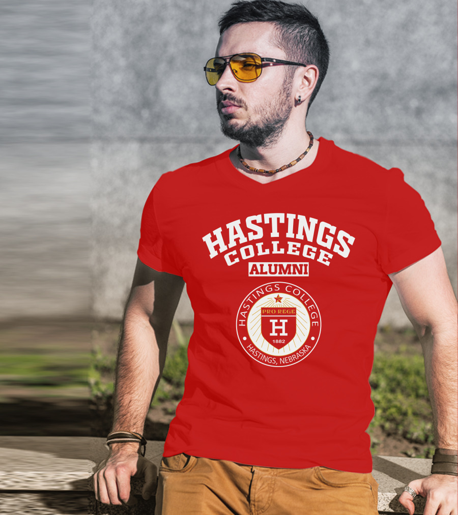Hastings College Alumni Pro Rege 1882 Hastings Nebraska T-Shirt