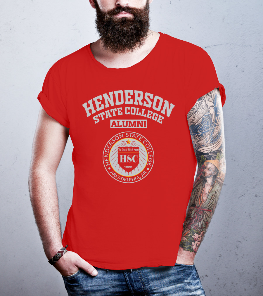 Henderson State College Alumni Arkadelphia AR HSC 1890 The School With A Heart T-Shirt