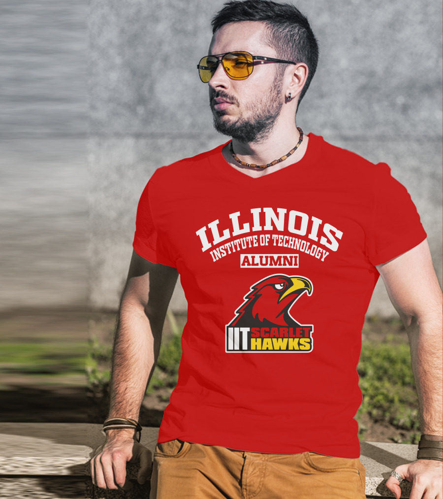 Illinois Institute Of Technology Alumni Iit Scarlet Hawks T-Shirt