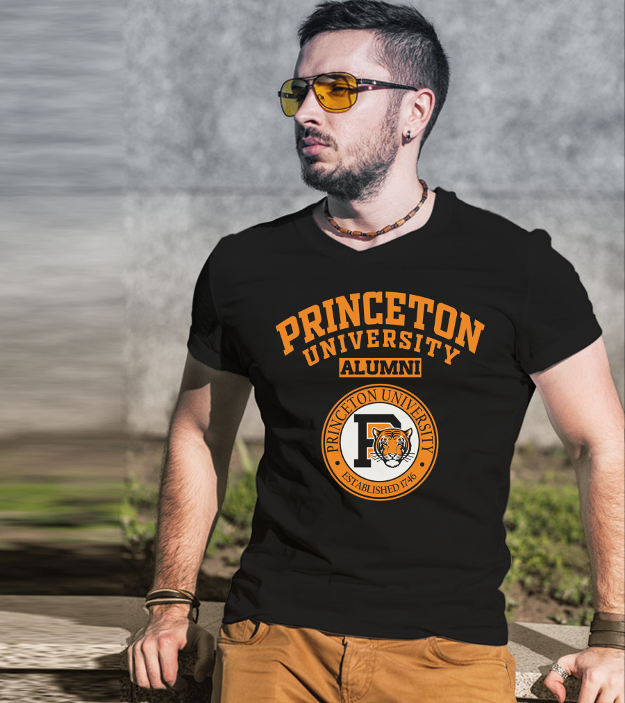Princeton University Alumni Established 1746 Tiger Seal T-Shirt