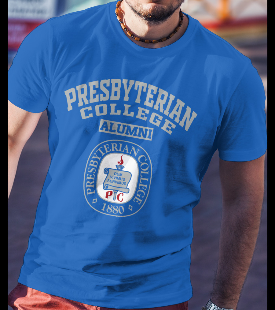 Presbyterian College Alumni Dum Vivimus Servimus P C 1880 T-Shirt