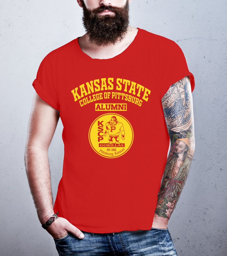 Kansas State College Of Pittsburg Alumni Gorillas KSCP Est. 1903 Pittsburg Kansas T-Shirt
