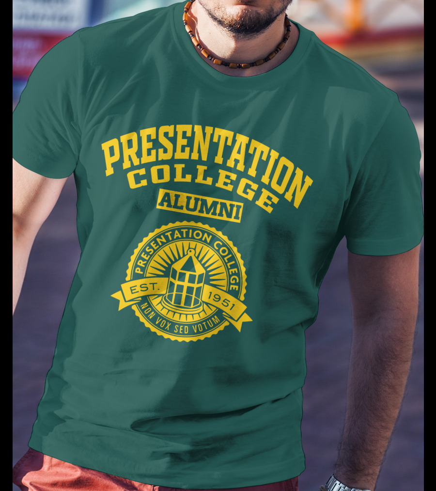Presentation College Alumni Est. 1951 Mon Vox Sed Votum T-Shirt