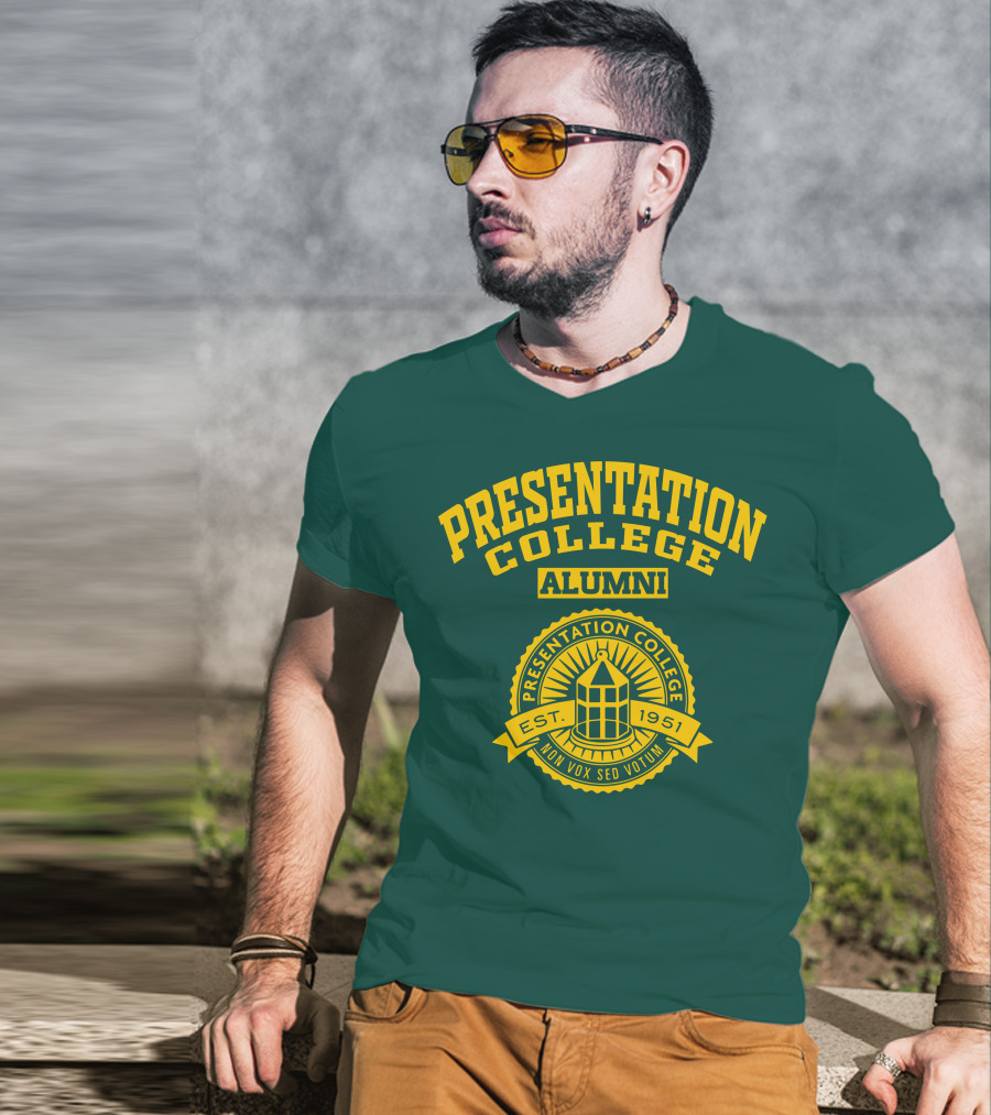 Presentation College Alumni Est. 1951 Mon Vox Sed Votum T-Shirt