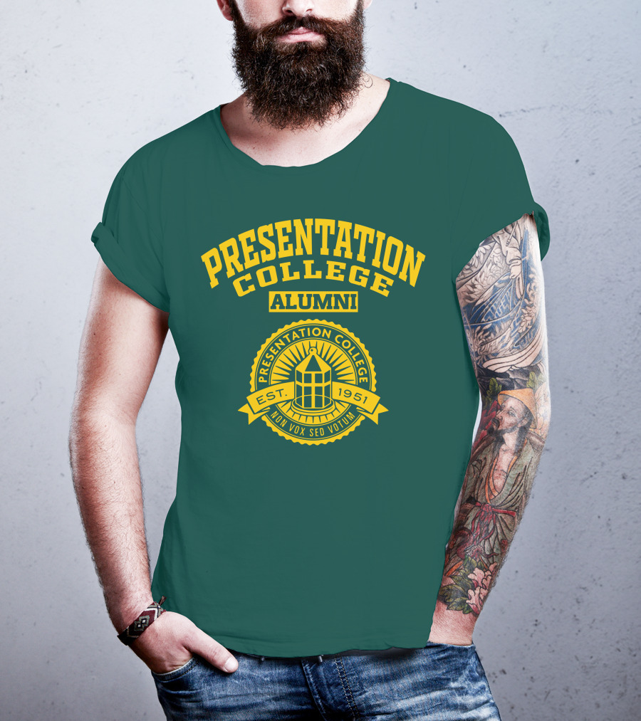 Presentation College Alumni Est. 1951 Mon Vox Sed Votum T-Shirt