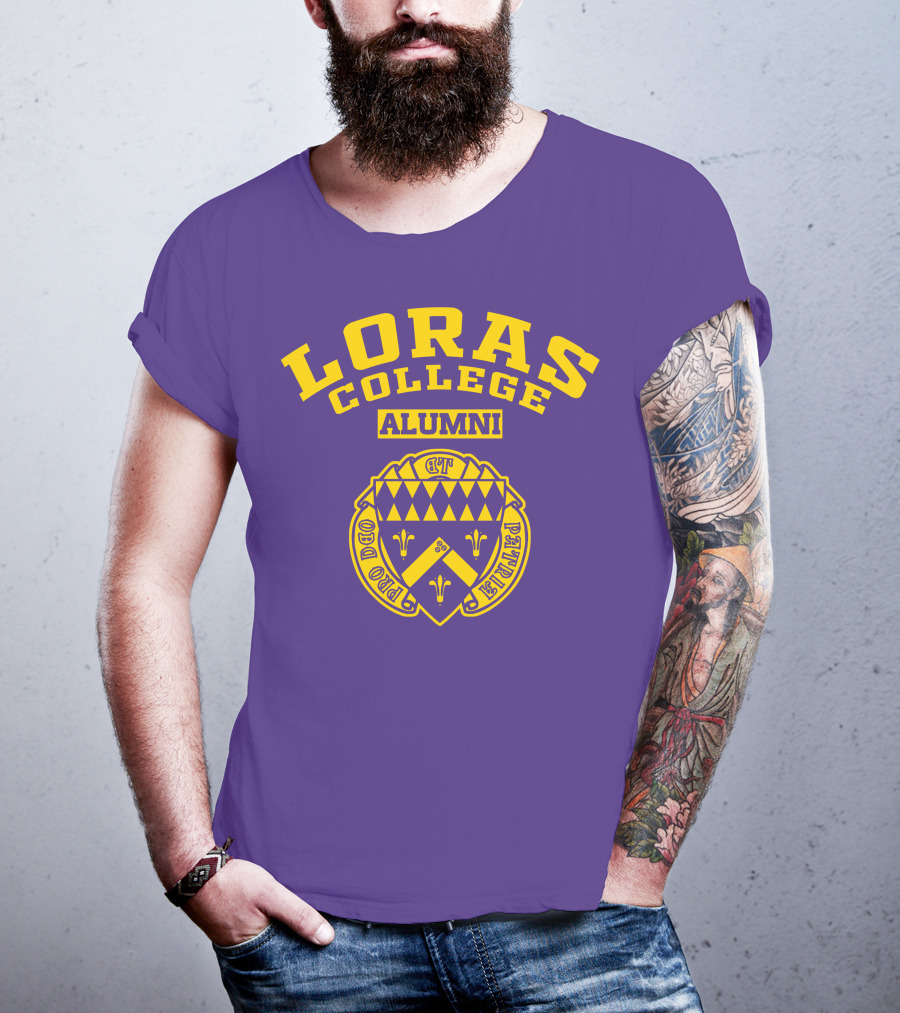 Loras College Alumni Pro Deo Et Patria Crest T-Shirt