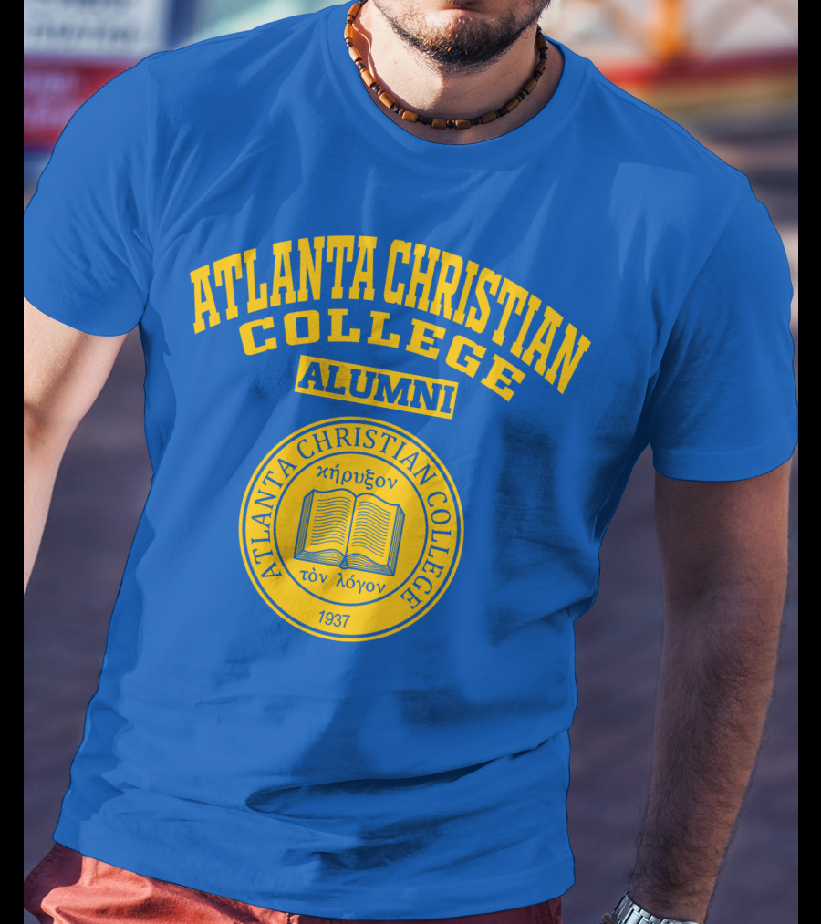 Atlanta Christian College Alumni Logo 1937 Emblem With Open Book T-Shirt