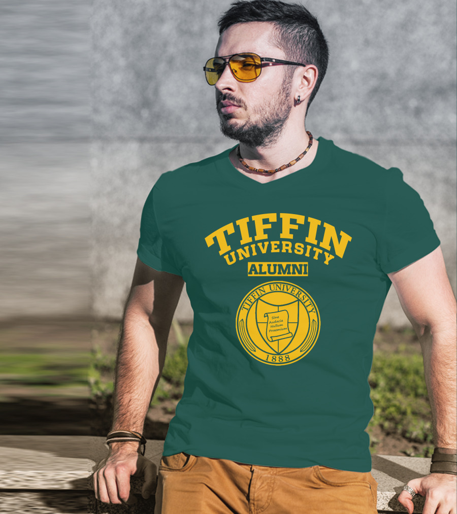 Tiffin University Alumni 1888 Sine Audacia Nullum Praemium T-Shirt