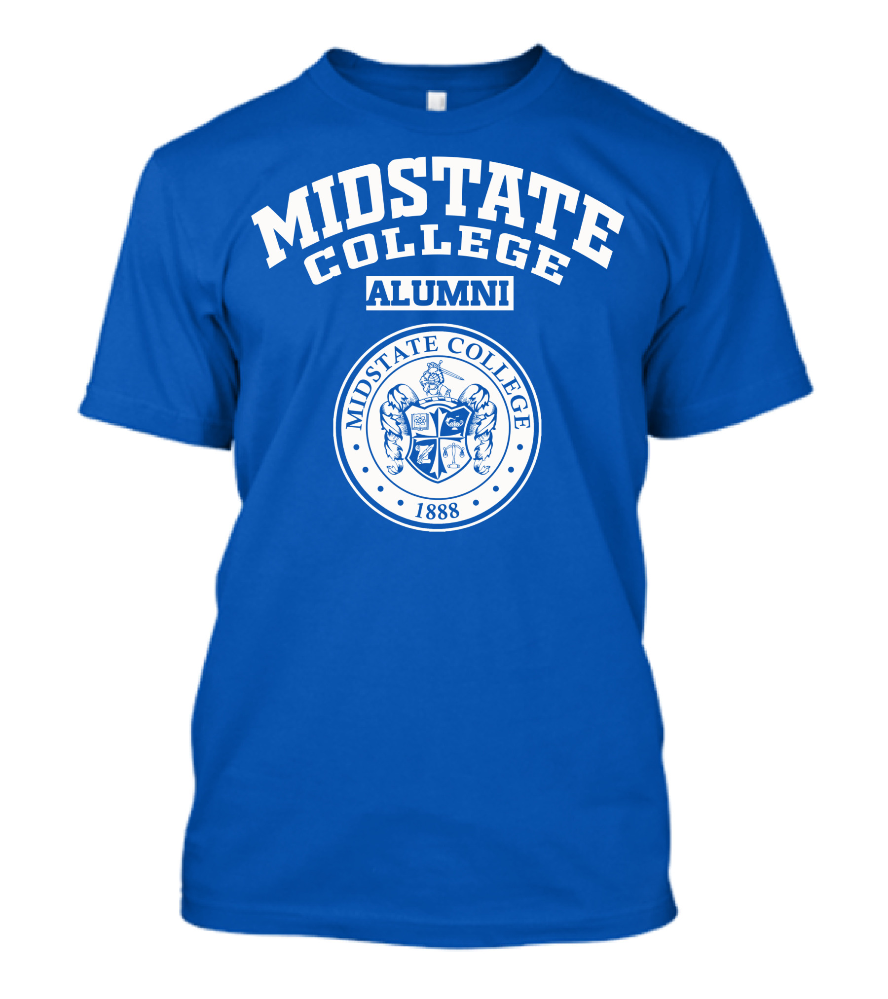 Midstate College Alumni 1888 Crest Emblem T-Shirt