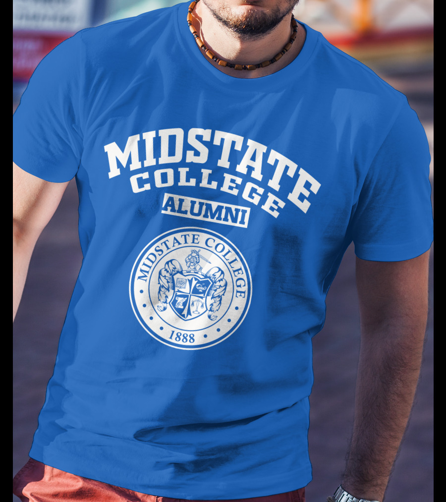Midstate College Alumni 1888 Crest Emblem T-Shirt