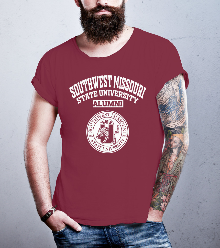 Southwest Missouri State University Alumni Smsu Bears Est 1905 T-Shirt