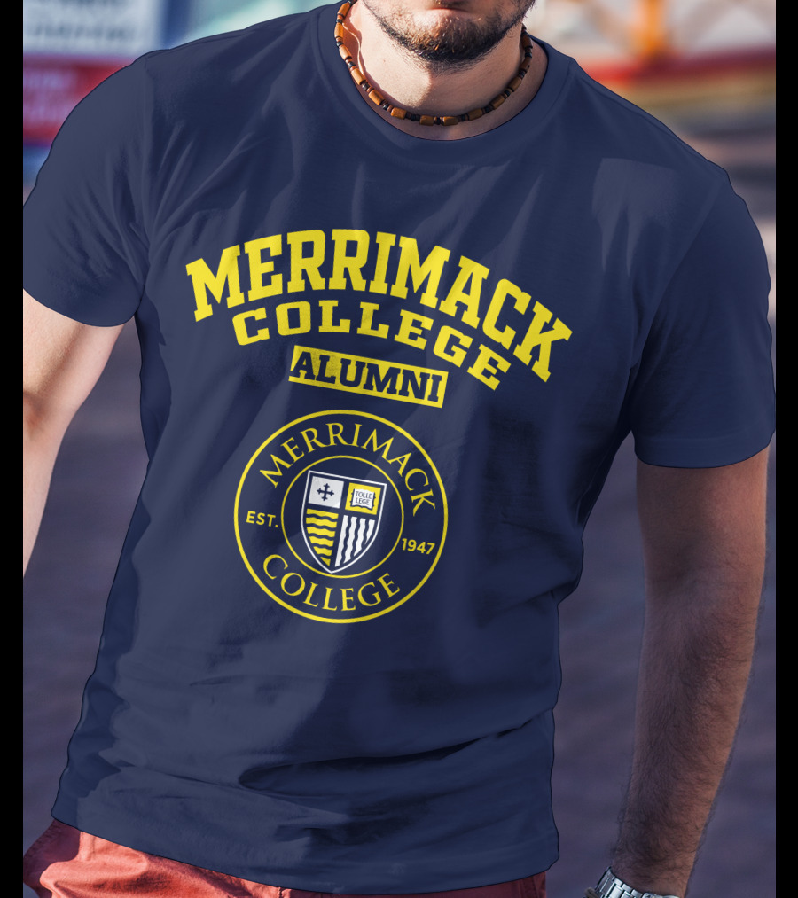 Merrimack College Alumni Est. 1947 Emblem T-Shirt