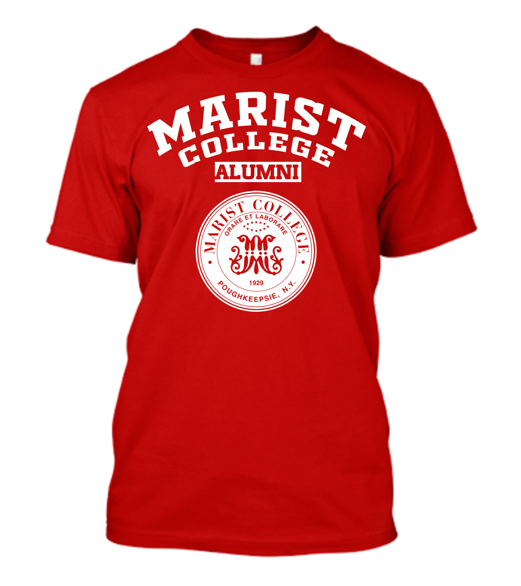 Marist College Alumni Poughkeepsie N.Y. 1929 Crest Orare Et Laborare T-Shirt