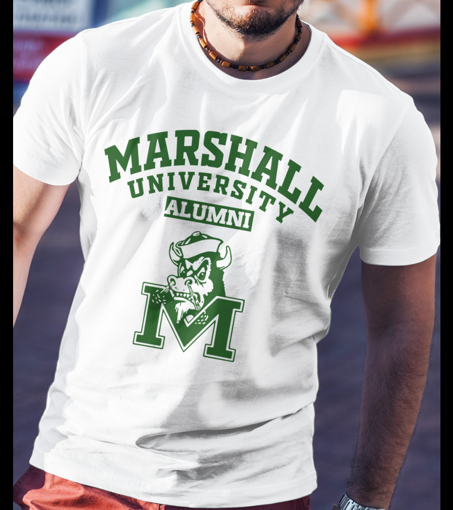 Marshall University Alumni Buffalo Logo M T-Shirt