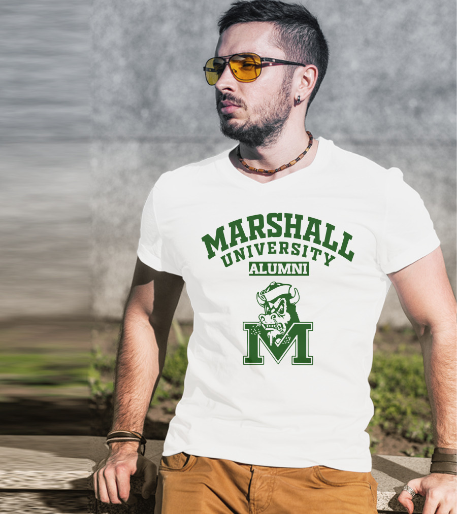 Marshall University Alumni Buffalo Logo M T-Shirt