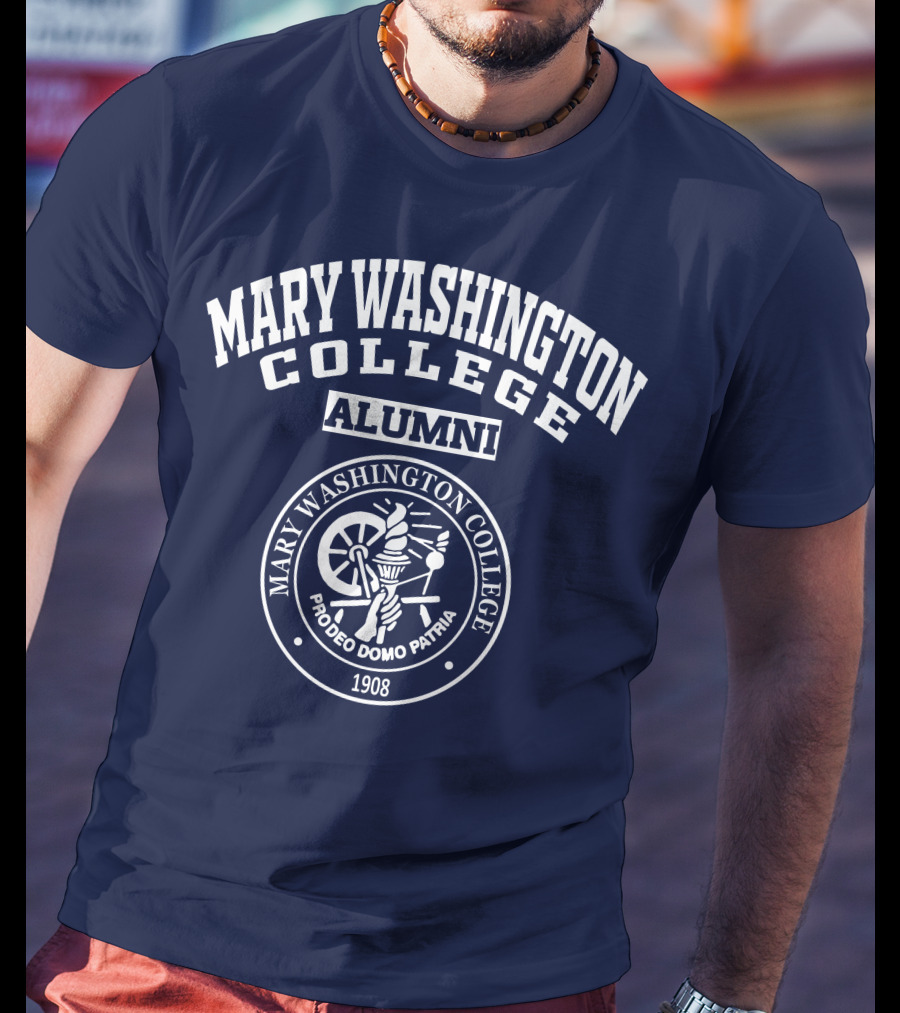 Mary Washington College Alumni Crest Pro Deo Domo Patria 1908 T-Shirt