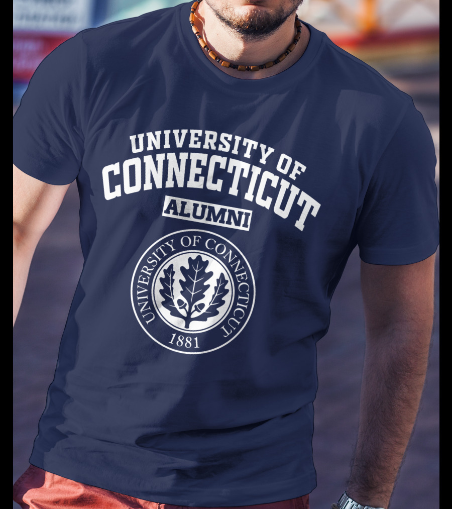 UNIVERSITY OF CONNECTICUT ALUMNI 1881 Oak Leaf Seal T-Shirt