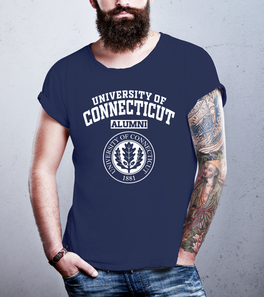 UNIVERSITY OF CONNECTICUT ALUMNI 1881 Oak Leaf Seal T-Shirt