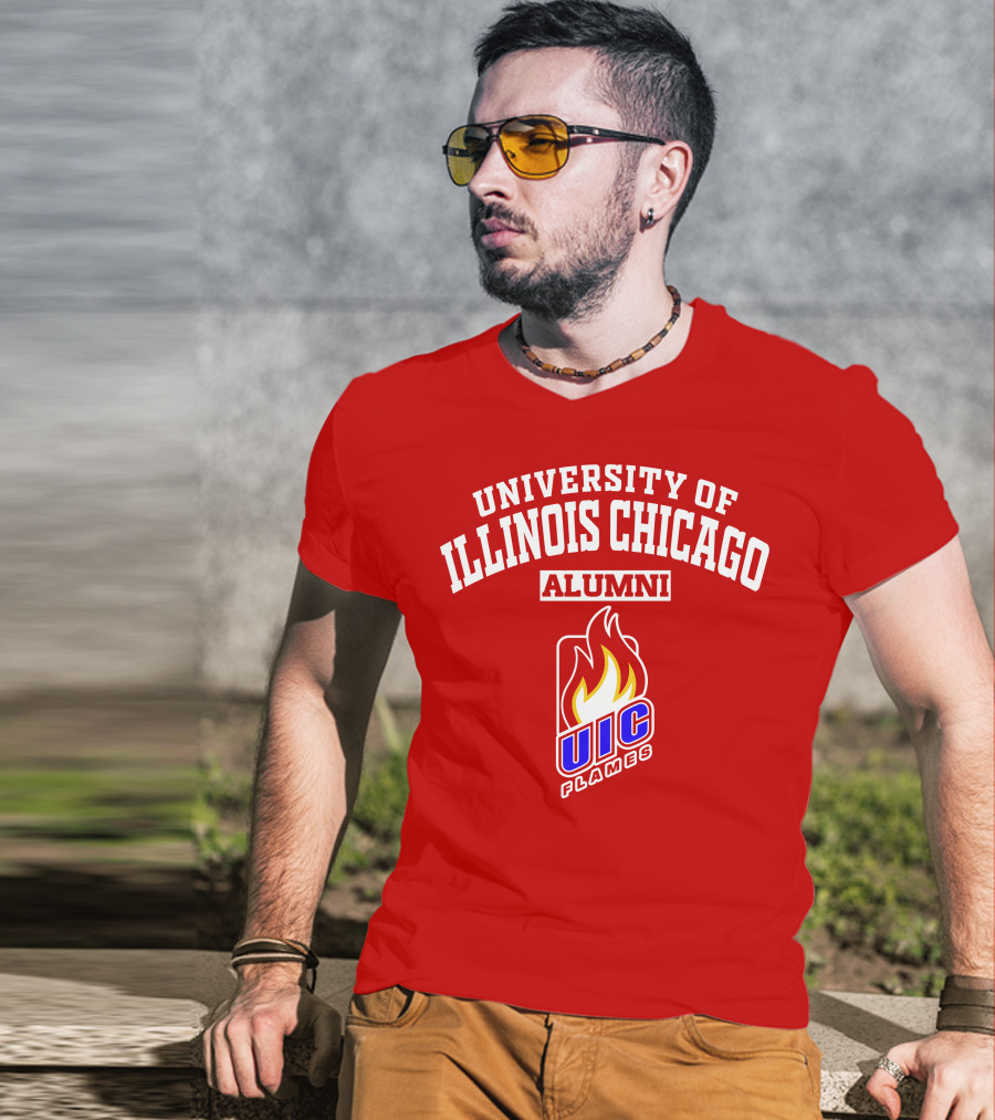 University Of Illinois Chicago UIC Flames Alumni T-Shirt