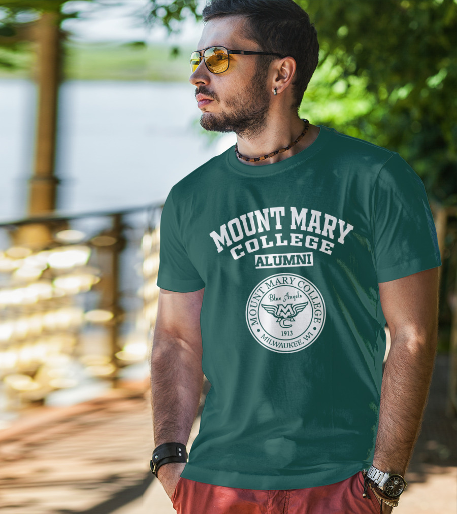 Mount Mary College Alumni Blue Angels Mc 1913 Milwaukee WI T-Shirt