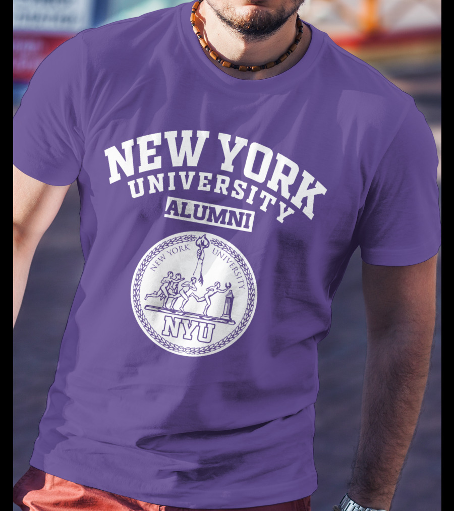New York University Alumni NYU Seal Purple T-Shirt