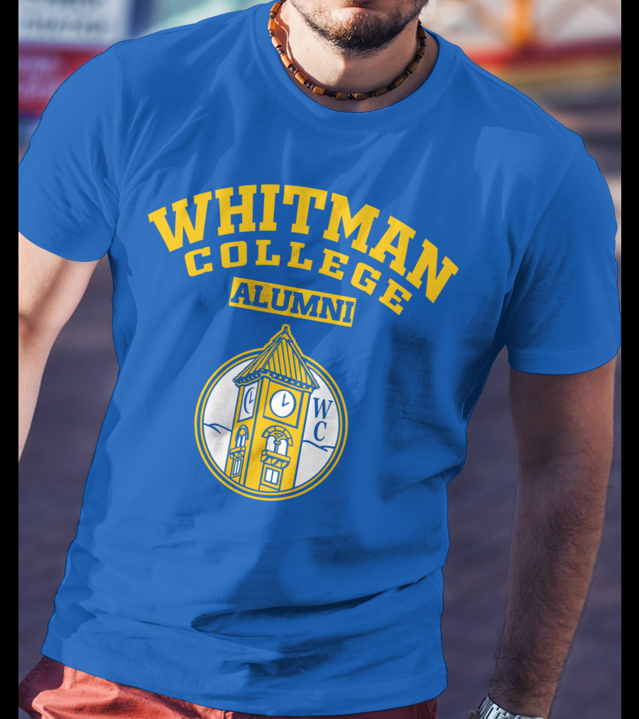 WHITMAN COLLEGE ALUMNI WC Clock Tower T-Shirt