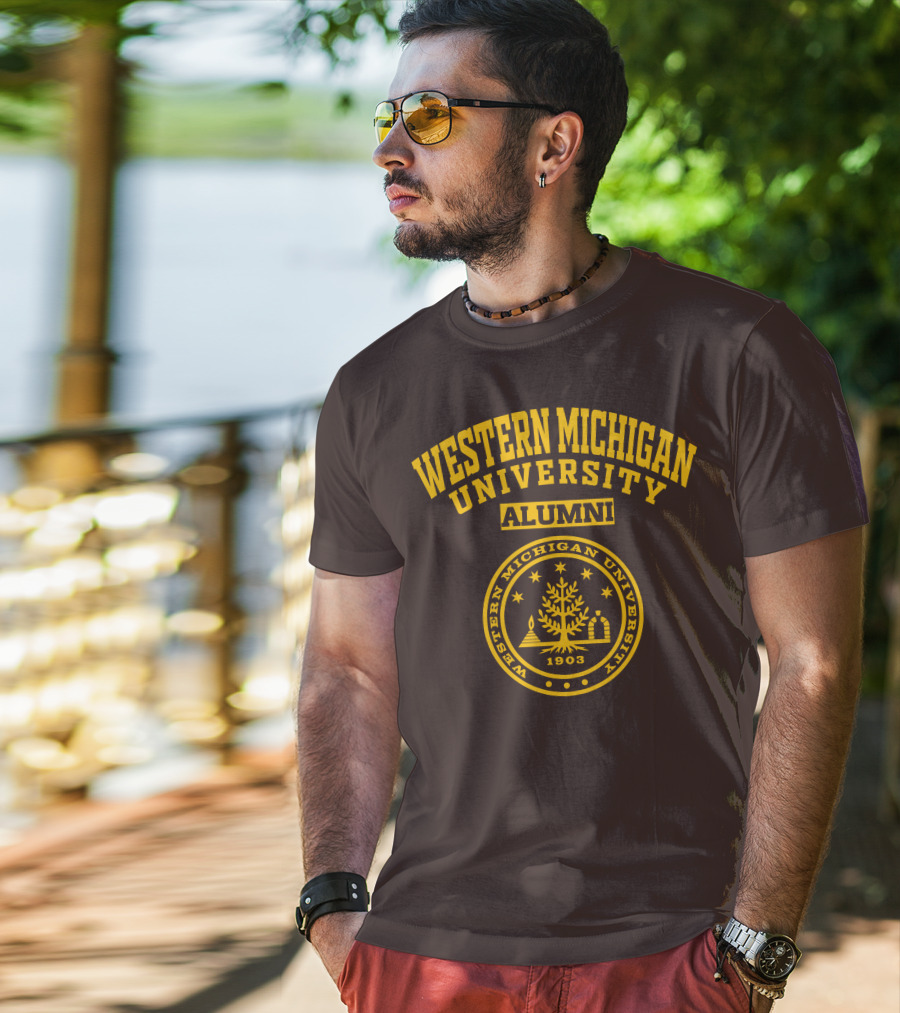 Western Michigan University Alumni 1903 Seal T-Shirt
