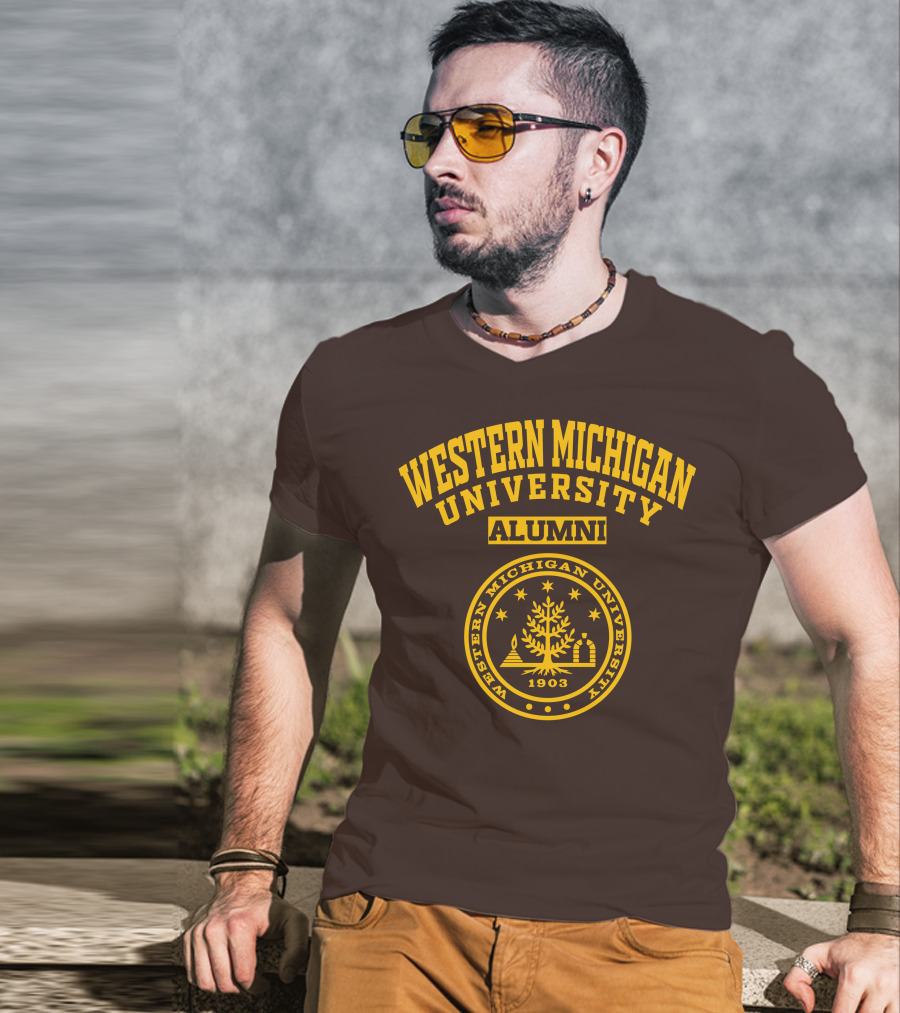 Western Michigan University Alumni 1903 Seal T-Shirt