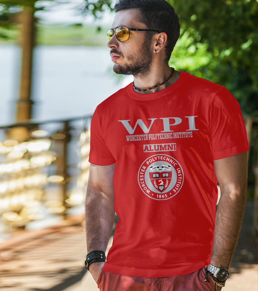 Worcester Polytechnic Institute WPI Alumni Seal 1865 T-Shirt