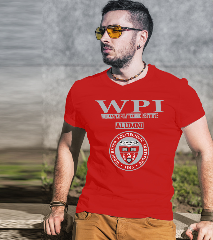 Worcester Polytechnic Institute WPI Alumni Seal 1865 T-Shirt
