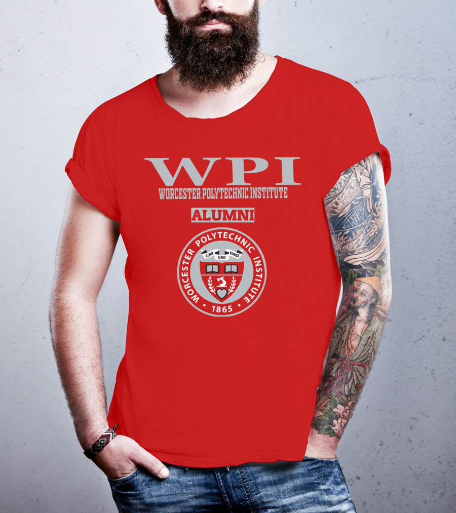 Worcester Polytechnic Institute WPI Alumni Seal 1865 T-Shirt