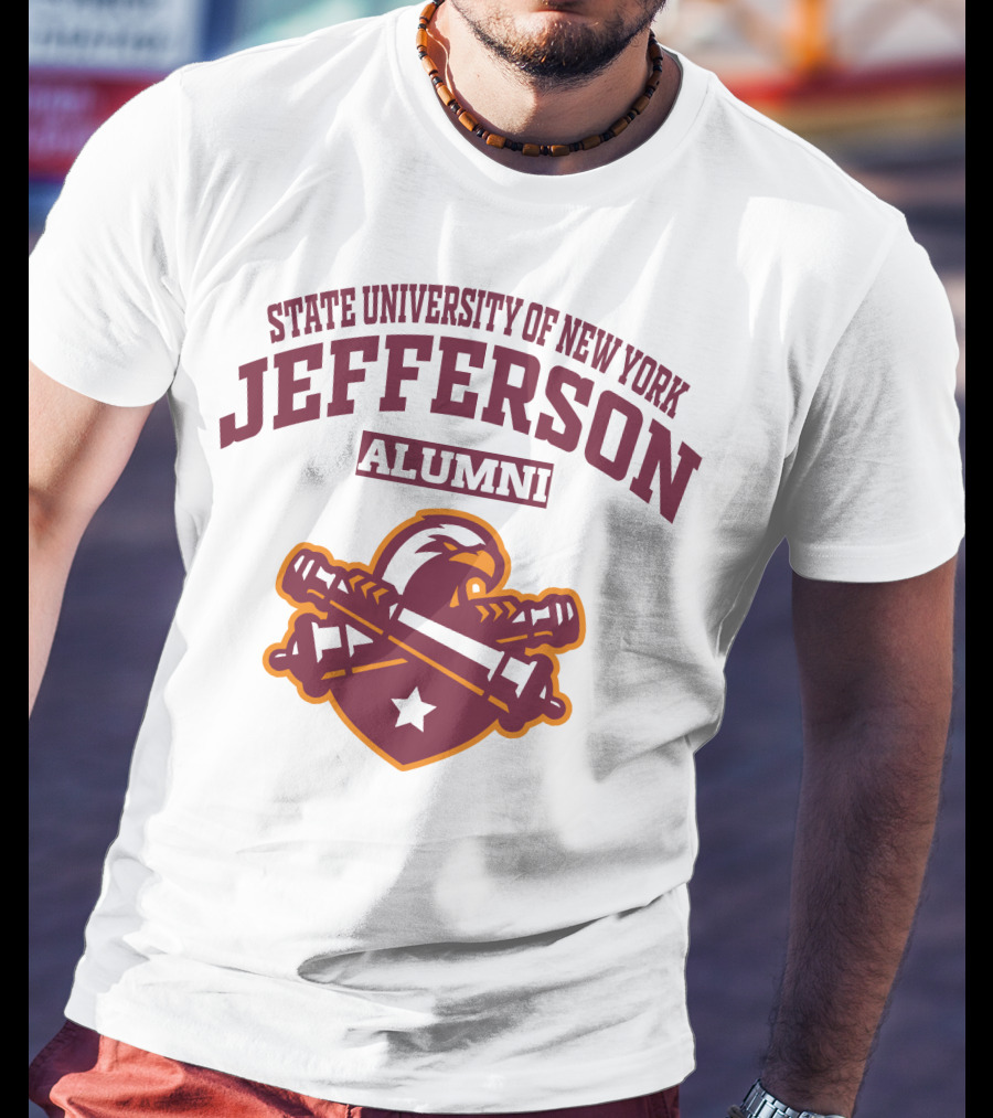 State University Of New York Jefferson Alumni Eagle Star Banner T-Shirt