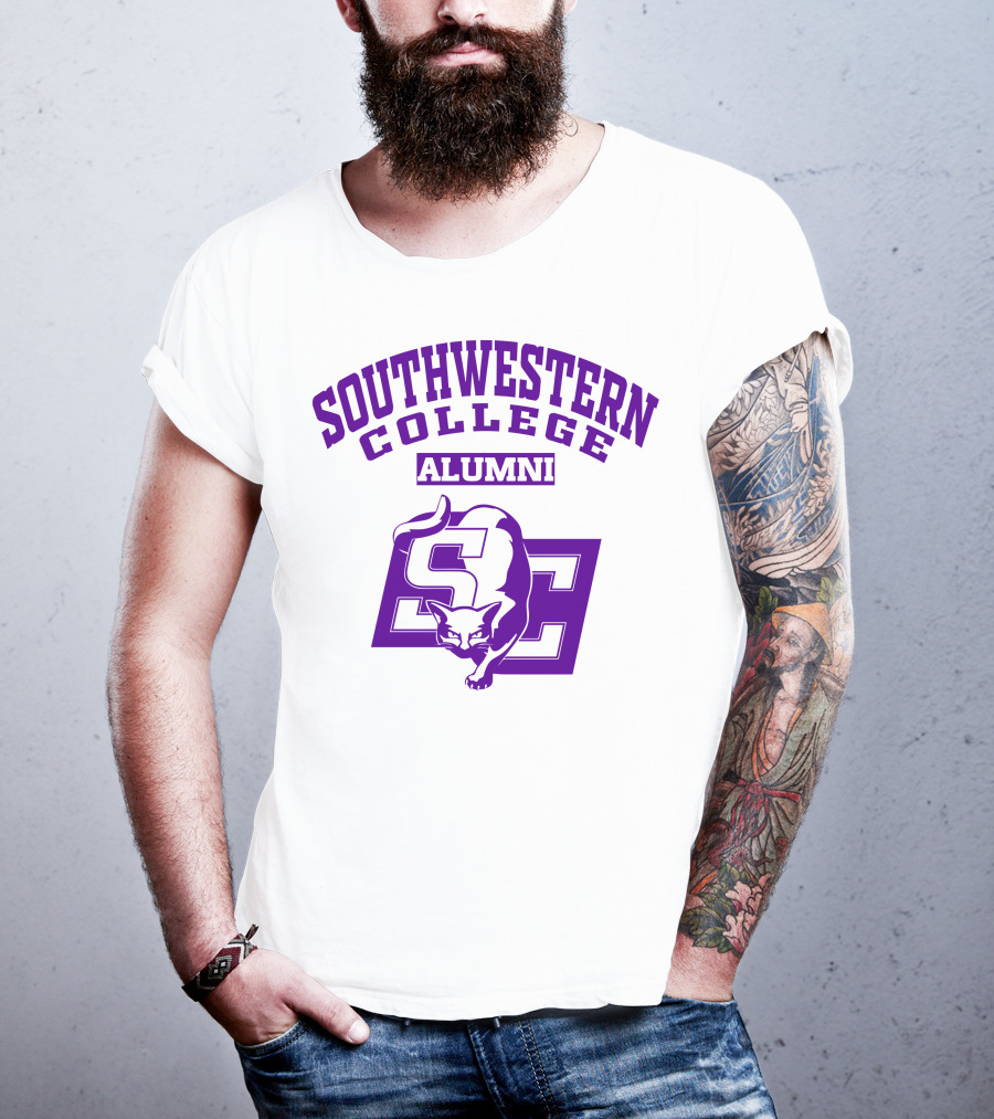 Southwestern College Alumni SC Logo With Cougar T-Shirt