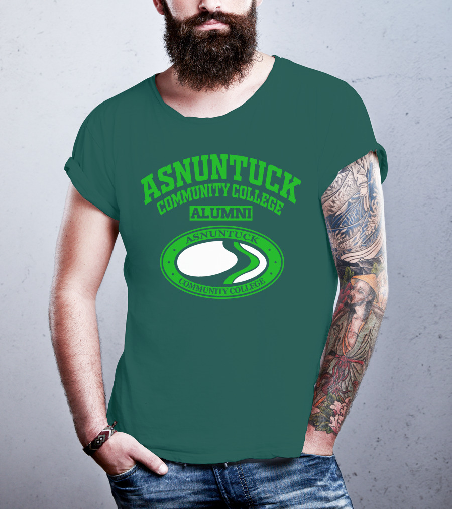 Asnuntuck Community College Alumni With Oval Emblem T-Shirt