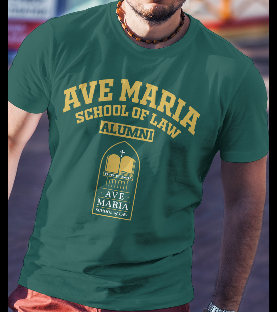 Ave Maria School Of Law Alumni Fides Et Ratio Crest T-Shirt