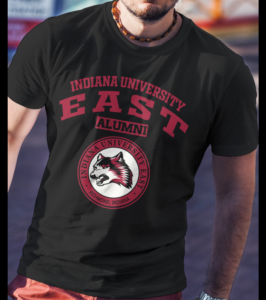 Indiana University East Alumni Richmond Indiana Wolf T-Shirt