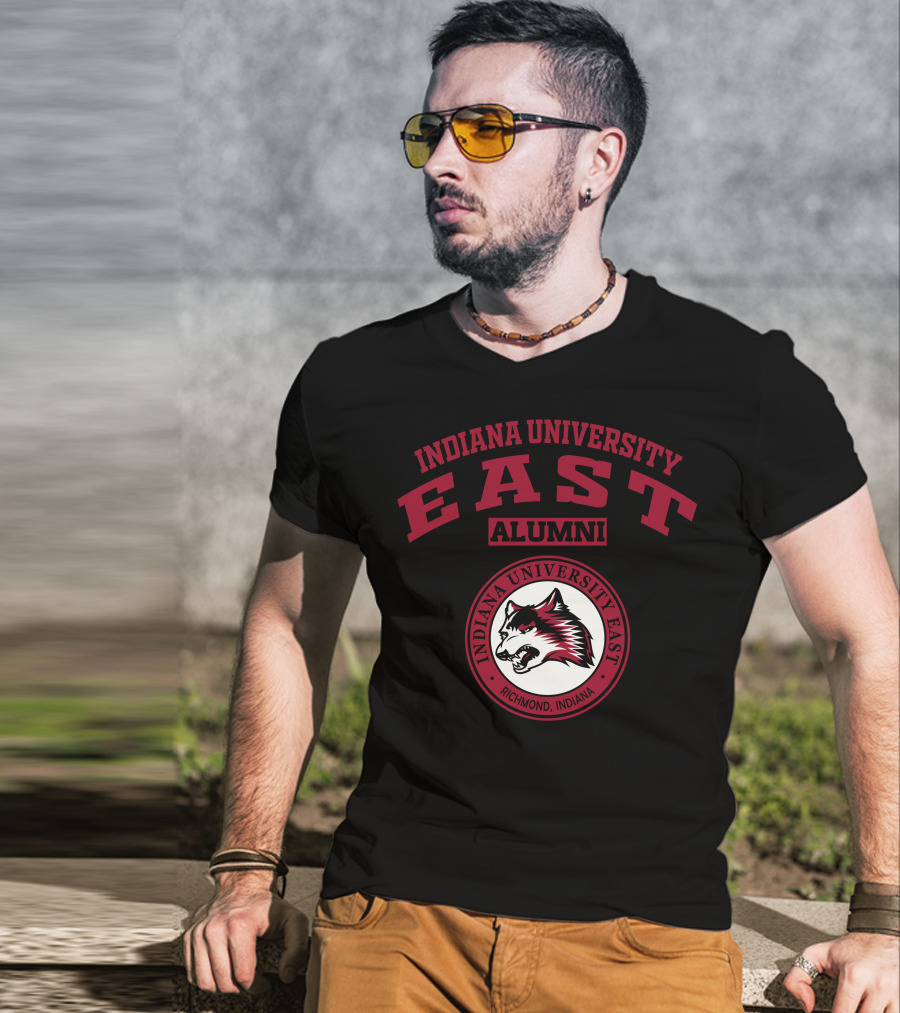Indiana University East Alumni Richmond Indiana Wolf T-Shirt