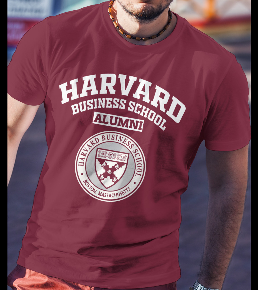 Harvard Business School Alumni Boston Massachusetts Veritas Shield T-Shirt