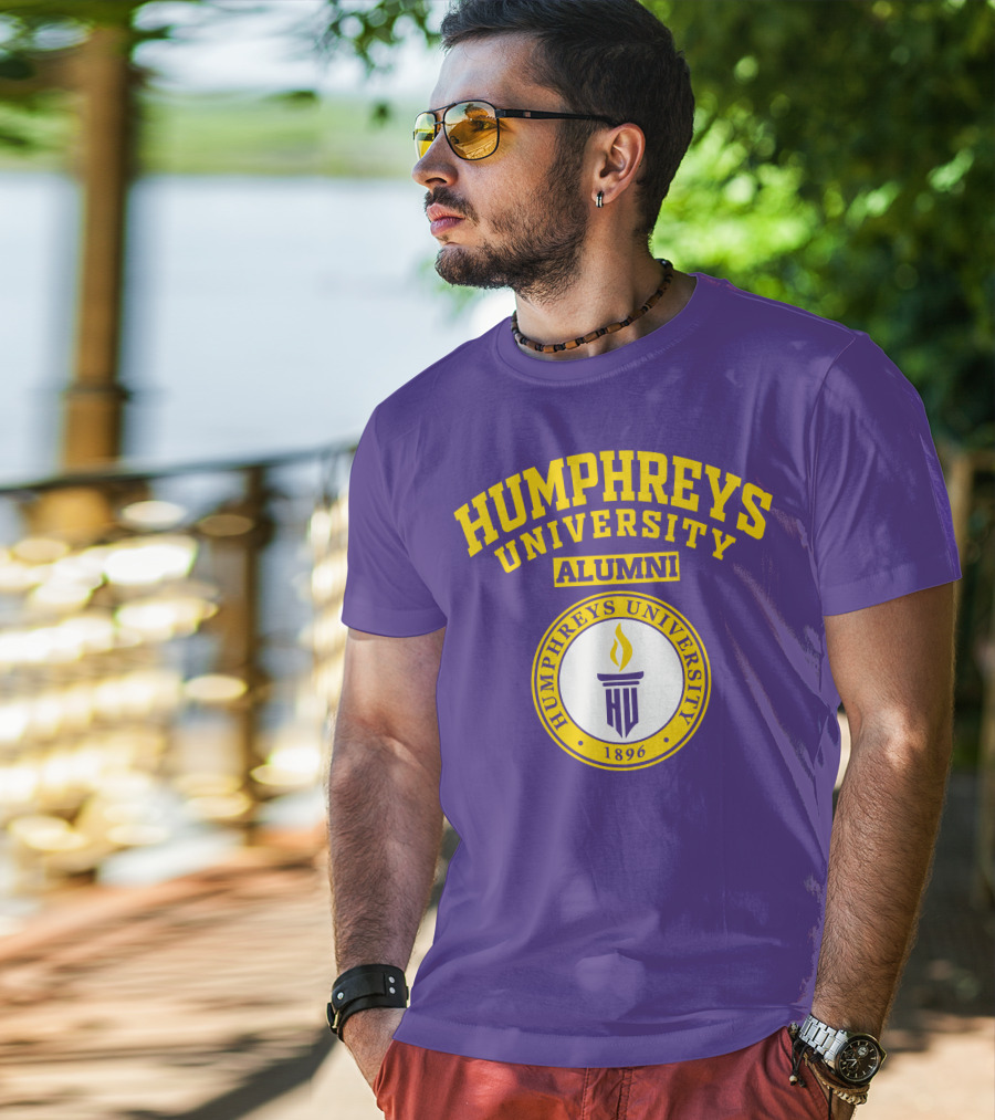 Humphreys University Alumni 1896 Torch Emblem T-Shirt