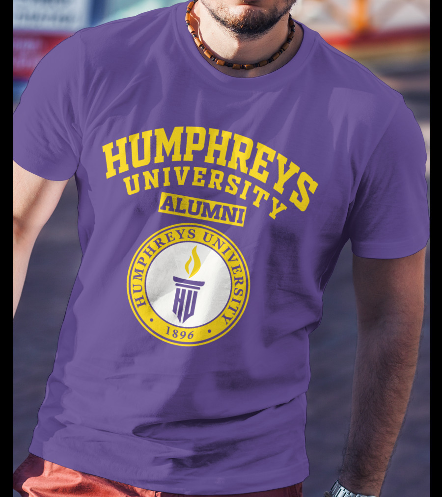Humphreys University Alumni 1896 Torch Emblem T-Shirt