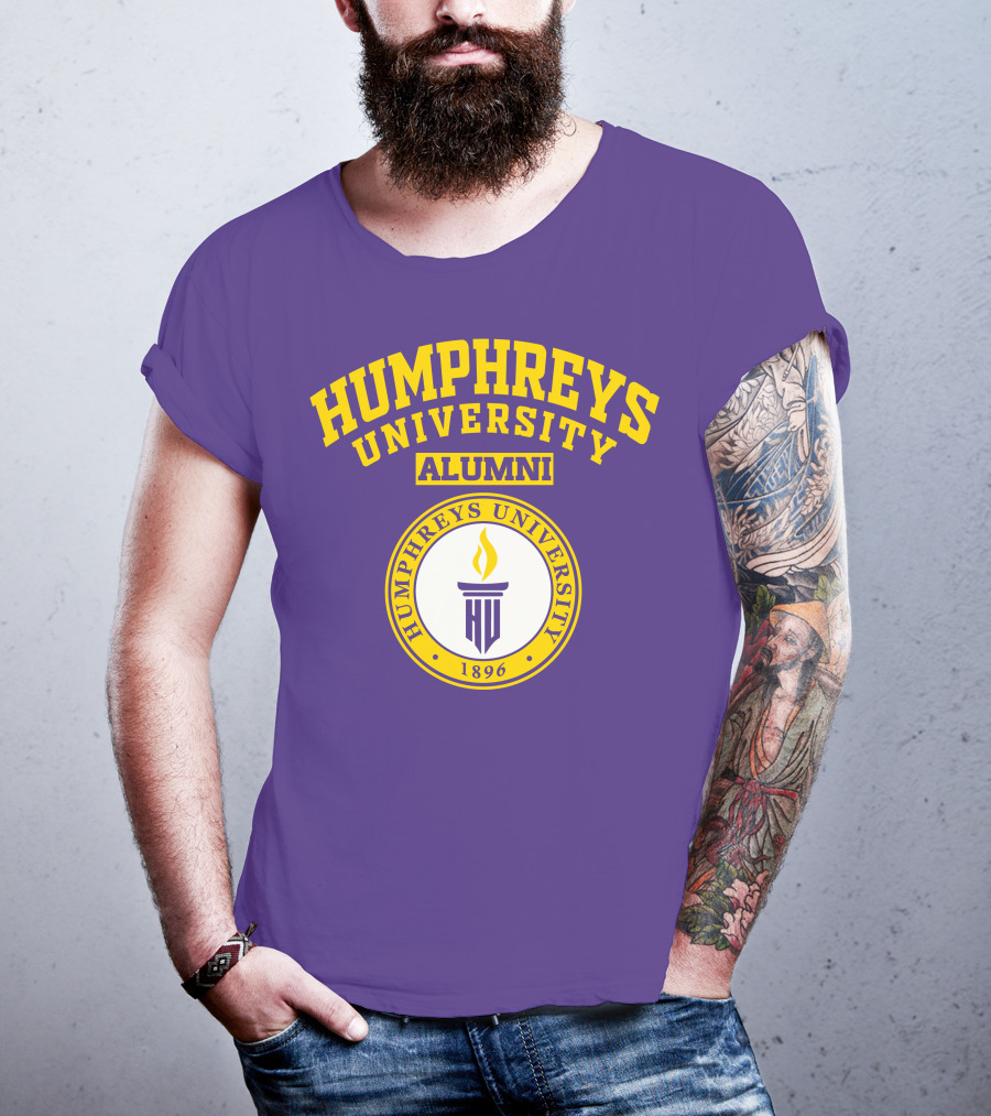 Humphreys University Alumni 1896 Torch Emblem T-Shirt