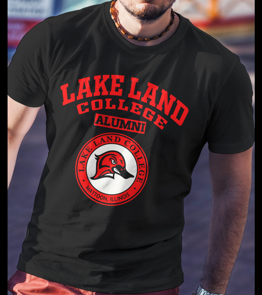 Lake Land College Alumni Mattoon Illinois Red Bird T-Shirt