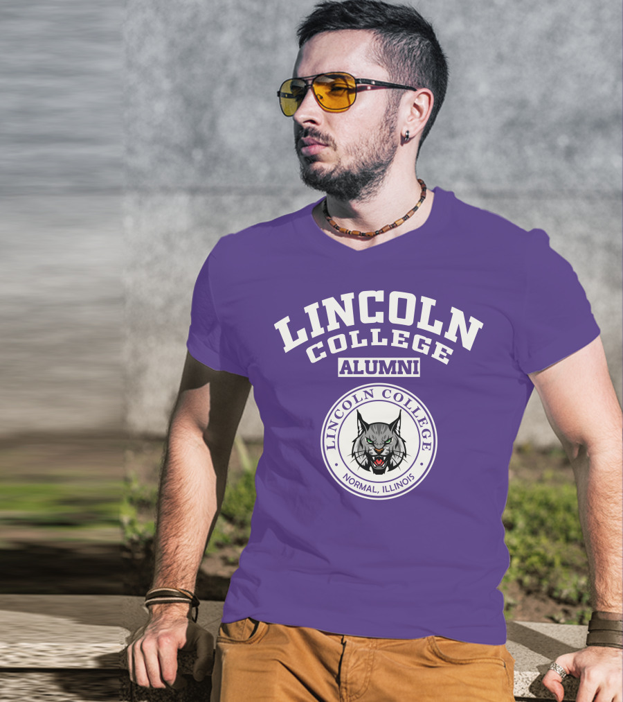 Lincoln College Alumni Normal Illinois Wildcat T-Shirt