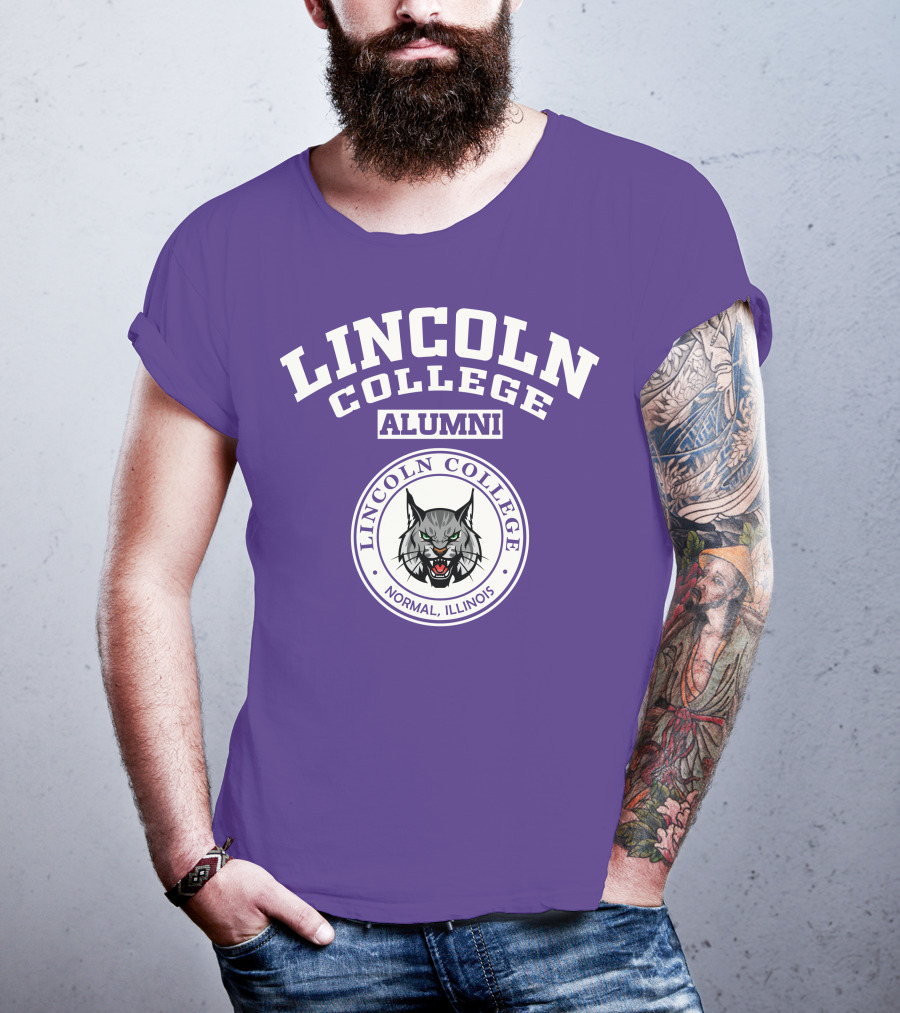 Lincoln College Alumni Normal Illinois Wildcat T-Shirt